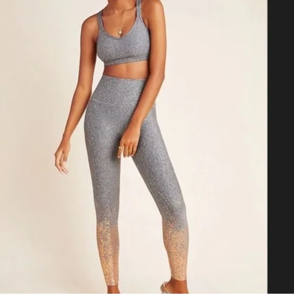 Beyond Yoga Alloy Ombre Speckled Leggings & Sports Bra Set Size S - Picture 1 of 5